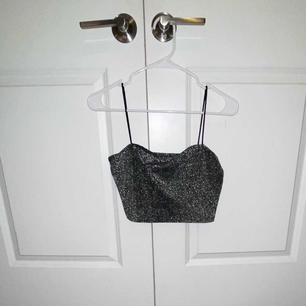 SHEIN SPARKLY CROP TOP